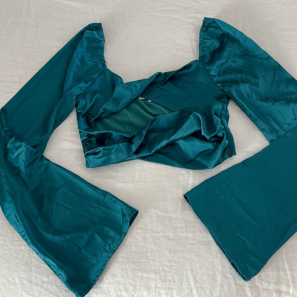 Revolve satin top